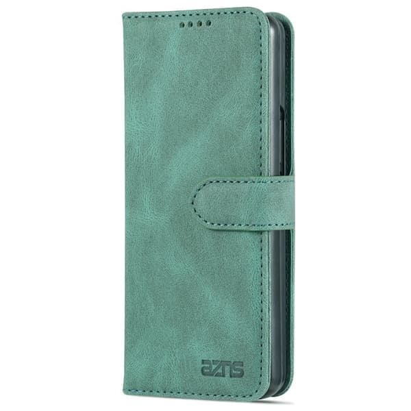 AZNS Samsung Galaxy Z Fold3 Plånboksfodral Konstläder - Grön