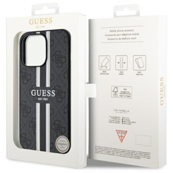 Guess iPhone 13 Pro Max Mobile Cover MagSafe 4G Printed Stripes - S