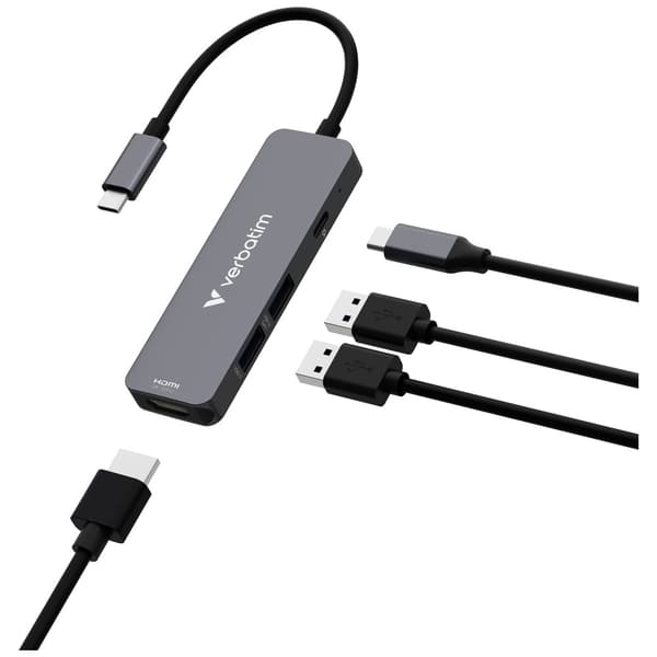 Verbatim Hub USB-C/HDMI/USB-A 3.2/2.0 32155 - Aluminium