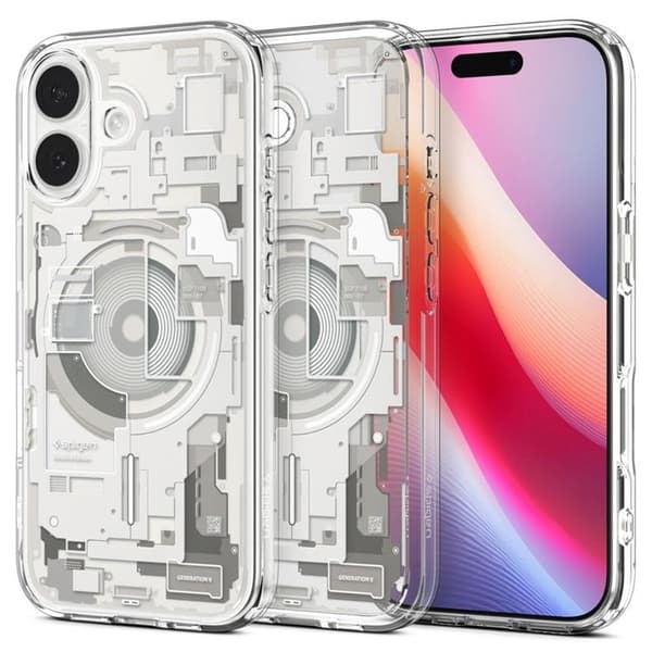 Spigen Mobilskal till iPhone 17 Magsafe Ultra Hybrid - Natural Titanium Zero One Silver