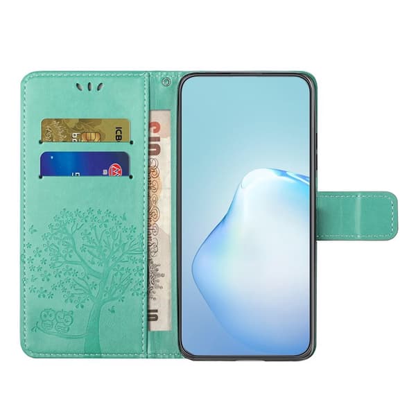 Plånboksfodral för Samsung Galaxy S26 Plus Konstläder med rem - Cyan