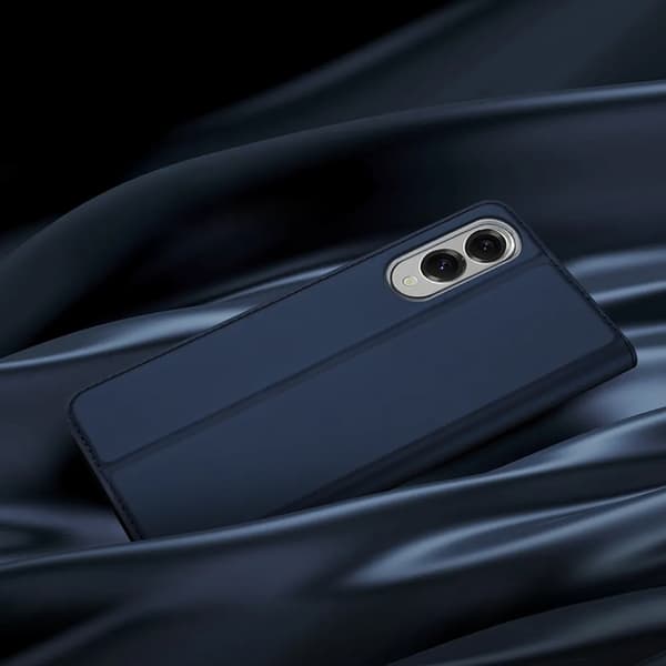 DUX DUCIS Skin Pro Galaxy S25 Edge Plånboksfodral PU Läder - Blå Blå