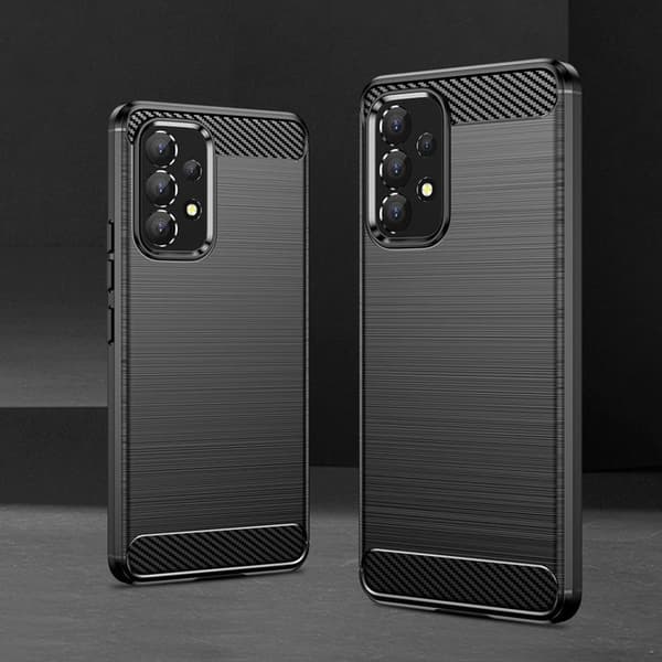 Carbon Flexible Skal Galaxy A53 5G - Musta Black