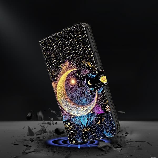 Plånboksfodral för Samsung Galaxy S26 Konstläder Ställ - Ljusmåne