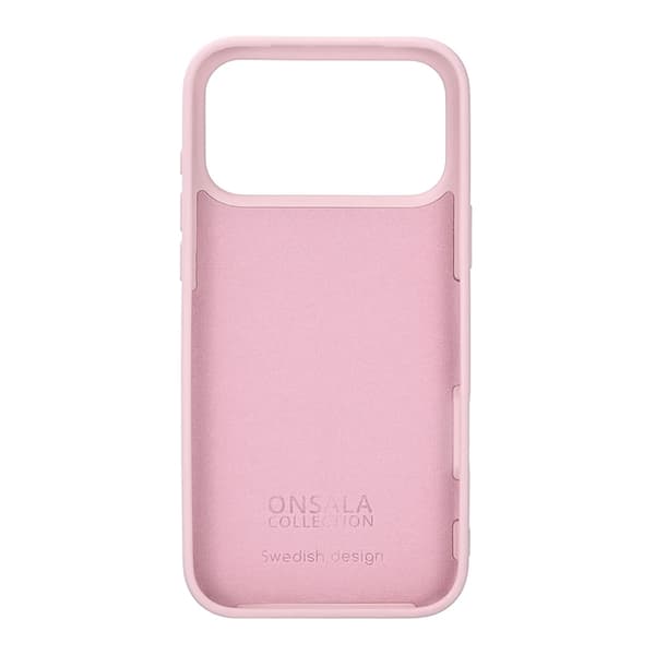 ONSALA Mobilskal till iPhone 17 Pro Max med Silikonkänsla - Krita Rosa Rosa