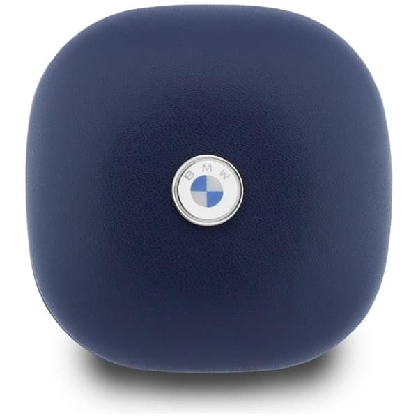 BMW TWS In-Ear Høretelefoner Bluetooth ENC Læder Metal Logo - Blå Blå