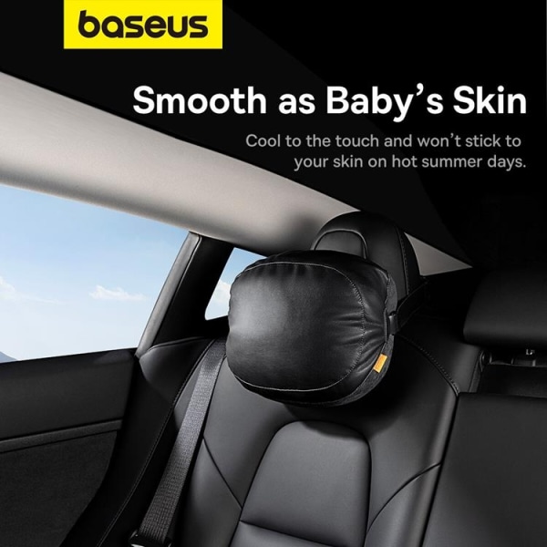 Baseus Car nakkestøttepude med 2 Materialer ComfortRide Series - Sva