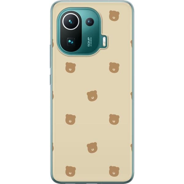 Taske til Xiaomi Mi 11 Pro med bjørnemønster