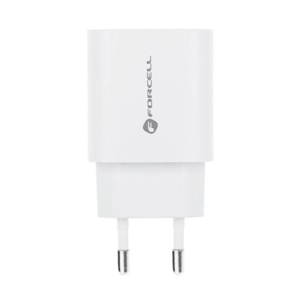 Forcell Väggladdare USB-C/USB-A 30W - Vit