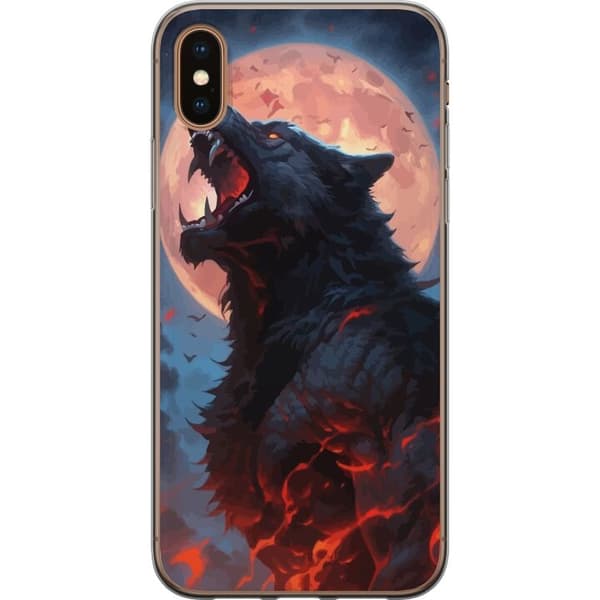 Mobilskal till Apple iPhone XS Max med Ylande varg