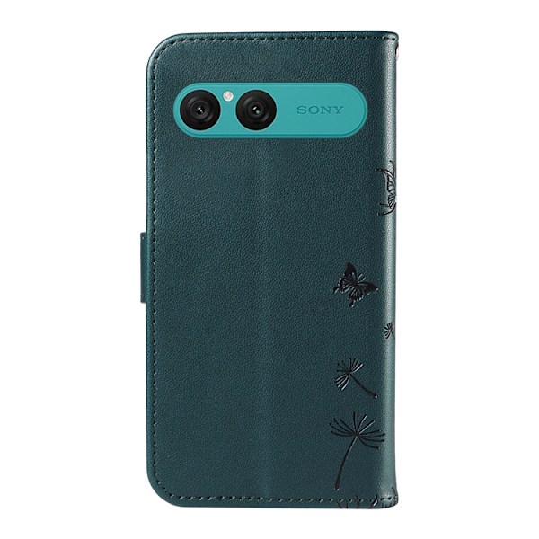 Sony Xperia 10 VII Plånboksfodral Strap Dandelion Konstläder - Blå Blå