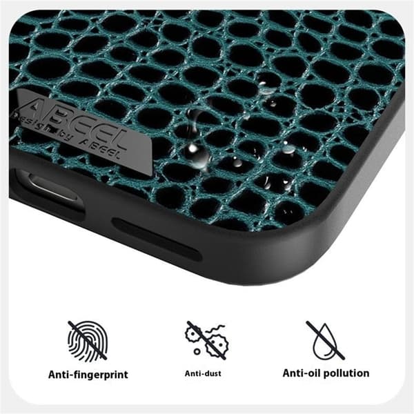 ABEEL Mobilskal till Google Pixel 9 Pro MagSafe Röd Äkta Läder