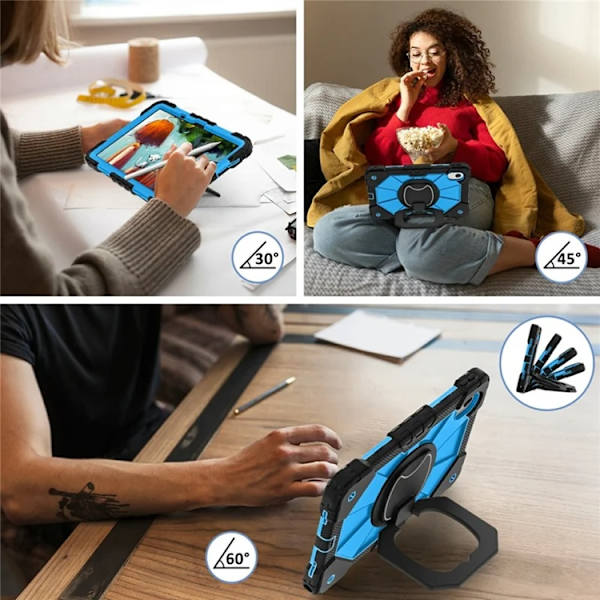 Lenovo M11/Idea Tab Mobilskal Silikon Kickstand Blå
