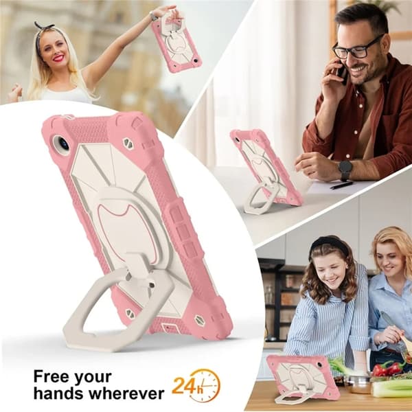 Lenovo Tab K9 Mobilskal Silikon Kickstand Roséguld