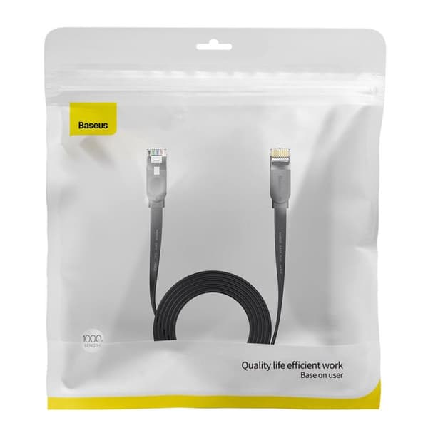 Baseus RJ45-verkkokaapeli 10 m High Speed - Musta Black