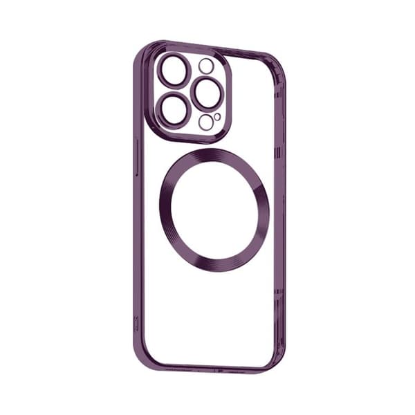 iPhone 14 Pro Skal Magsafe Electroplating Magnetic - Lila Lila