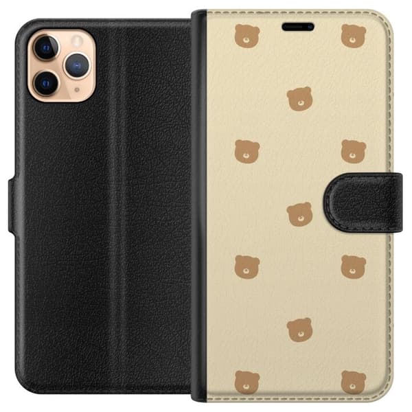 Plånboksfodral till Apple iPhone 11 Pro Max med Björnmönster