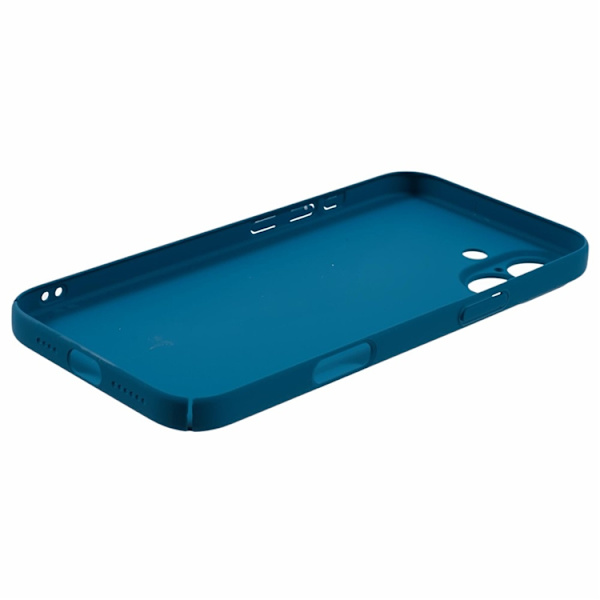 Mobilskal till iPhone 16 Plus Skin-Touch Rubberized PC - Blå Blå
