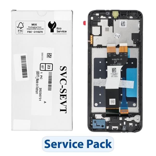 Galaxy A05s Skärm med LCD-display Service Pack GH81-24364A Black