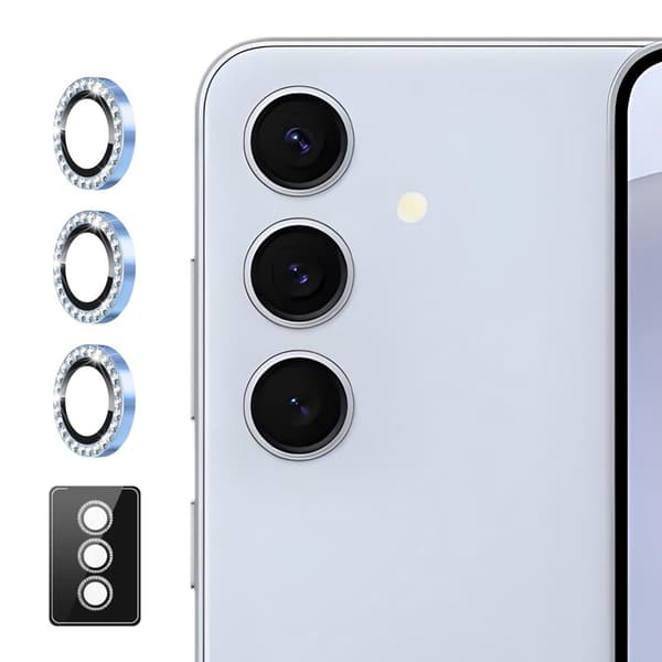 Hat Prince Skärmskydd för Samsung Galaxy S26 Plus Kamera Skydd - Sierra Blå