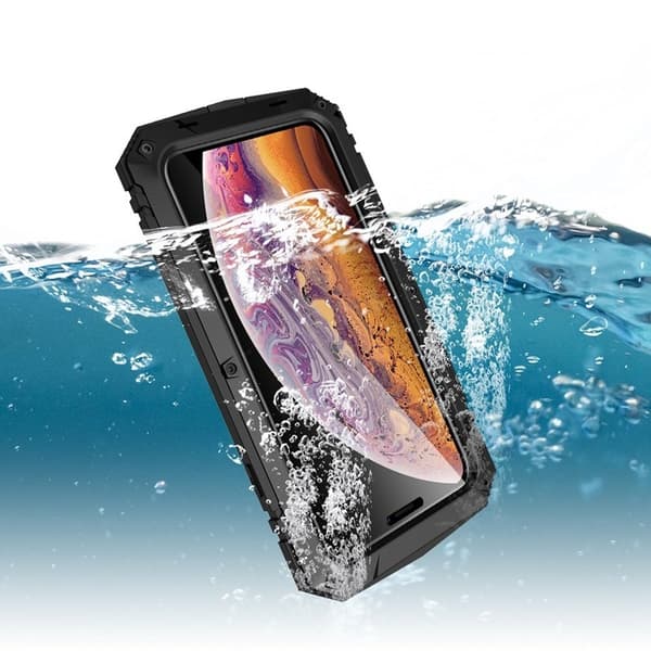 R-JUST Mobilskal till iPhone XS Max Hybrid Drop-proof Svart