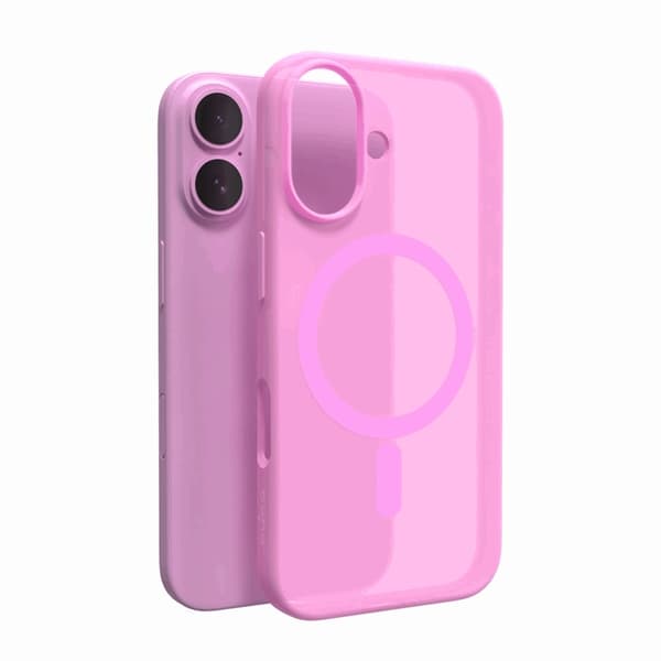Puro Mobilskal till iPhone 16 Magsafe Daylight Silikon - Rosa Rosa