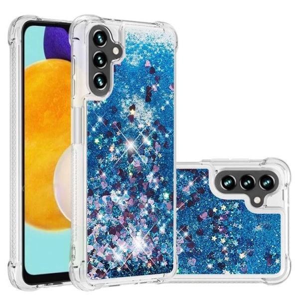 Galaxy A34 5G Mobilcover YB Quicksand Glitter TPU - Blå