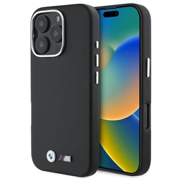 BMW Mobilskal till iPhone 16 Pro Smooth Full Wrapped Metal - Svart Black