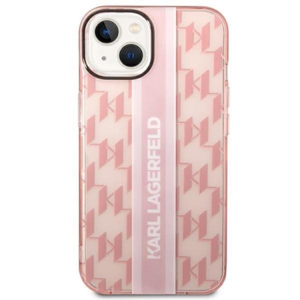 Karl Lagerfeld iPhone 14 Plus Skal Mono Vertical Stripe - Rosa