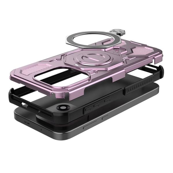 Mobilskal till OnePlus 15 5G Plast Stötsäker Med Kickstand - Rosa Rosa