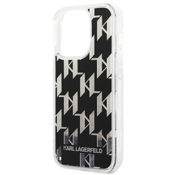 Karl Lagerfeld iPhone 14 Pro Skal Liquid Glitter Monogram - Svar