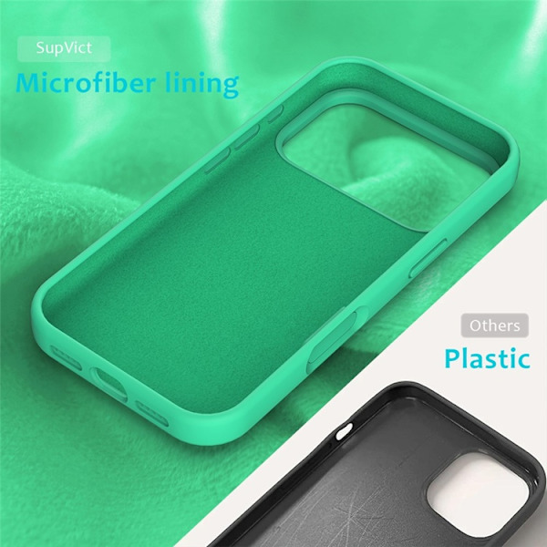 Mobilskal till iPhone 17 Pro Max Liquid Silikon - Grön Grön