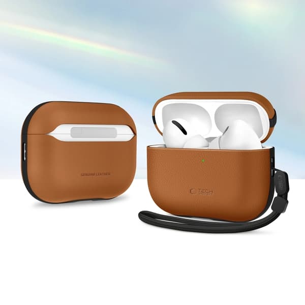 Tech-Protect Apple Airpods Pro 3 Etui Natural Fit - Brun