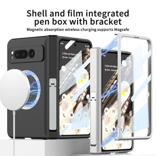 GKK Google Pixel Fold Mobilcover Magsafe Kickstand - Sort Black