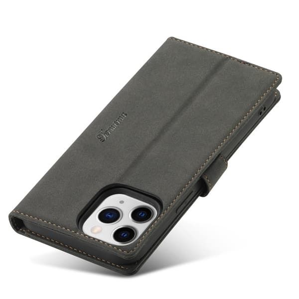 FORWENW iPhone 13 Pro Plånboksfodral Konstläder - Svart