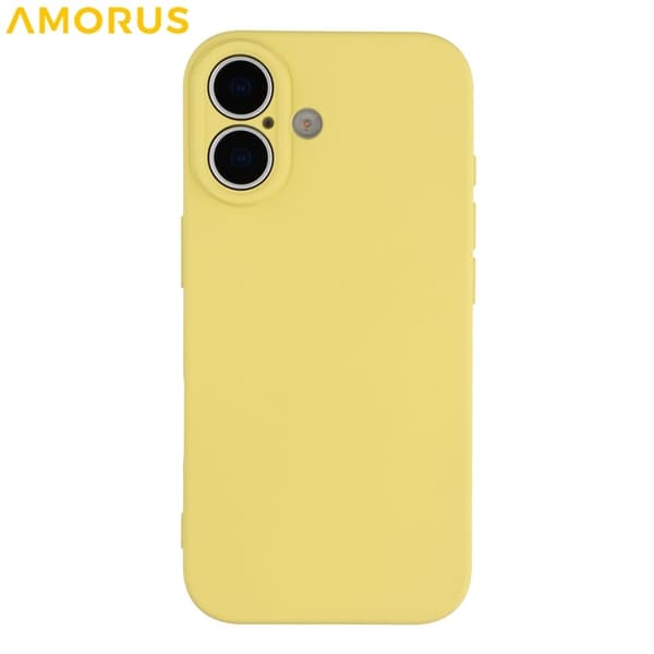 AMORUS Mobilskal till iPhone 17 Precise Cutouts TPU Fiber - Gul Gul