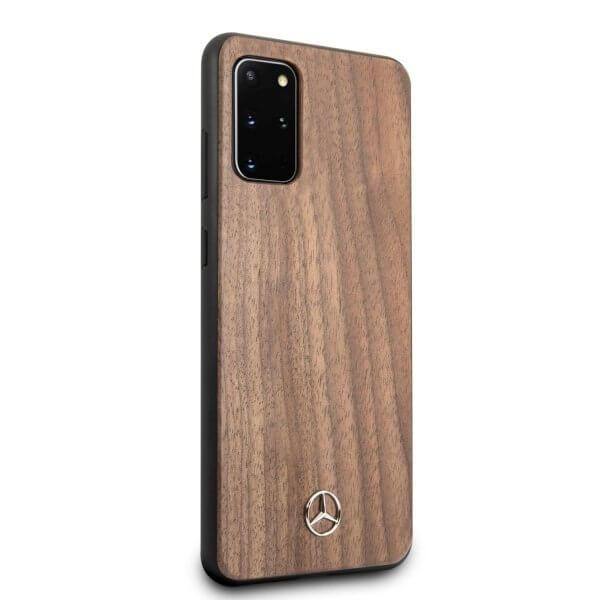 Mercedes Case S20+ G985 Skal Trä Linje Valnöt Brun Brun