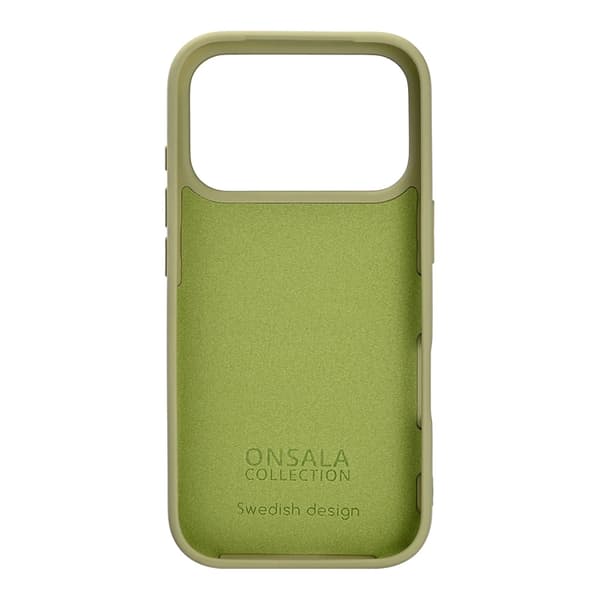 ONSALA Telefontaske til iPhone 17 Pro med Silikone Feel - Lime Rosa