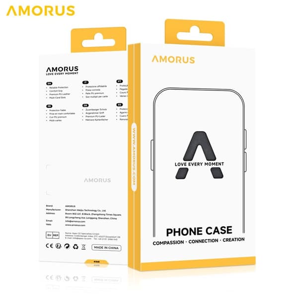 Amorus Plånboksfodral för Samsung Galaxy S26 Plus Konstläder Stöd - Blå