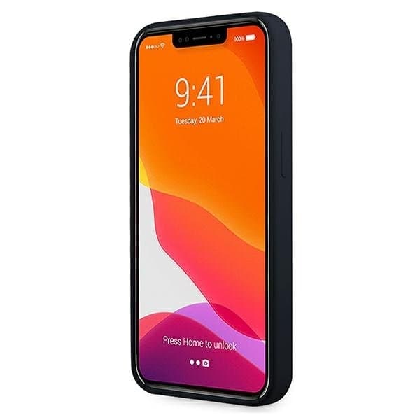 Mercedes Silicone Line Cover iPhone 13 Mini - Navy Blå