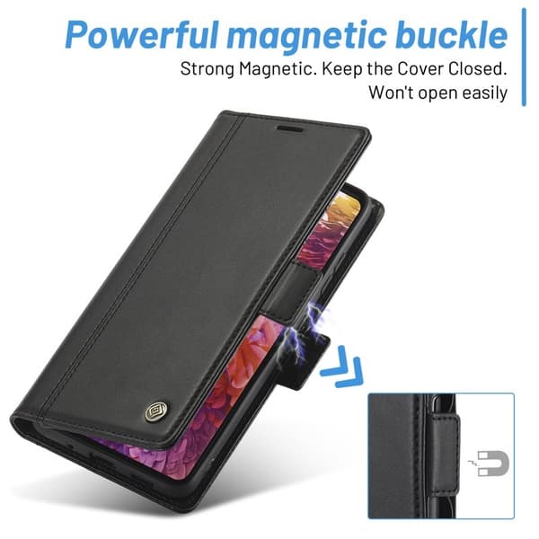 LC.IMEEKE Samsung Galaxy S20 Plånboksfodral i Konstläder - Svart