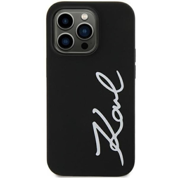 Karl Lagerfeld iPhone 11/XR Mobilskal Silicone Signature - Svart Svart