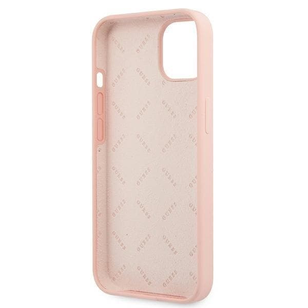 Guess Silicone 4G Logo Cover iPhone 13 mini - Rosa Pink