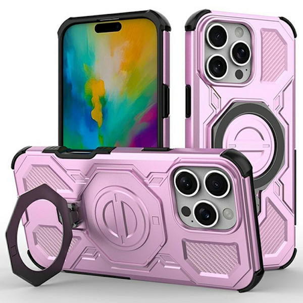 Mobilskal till iPhone 16 Pro Max Plast Shockproof - Rosa