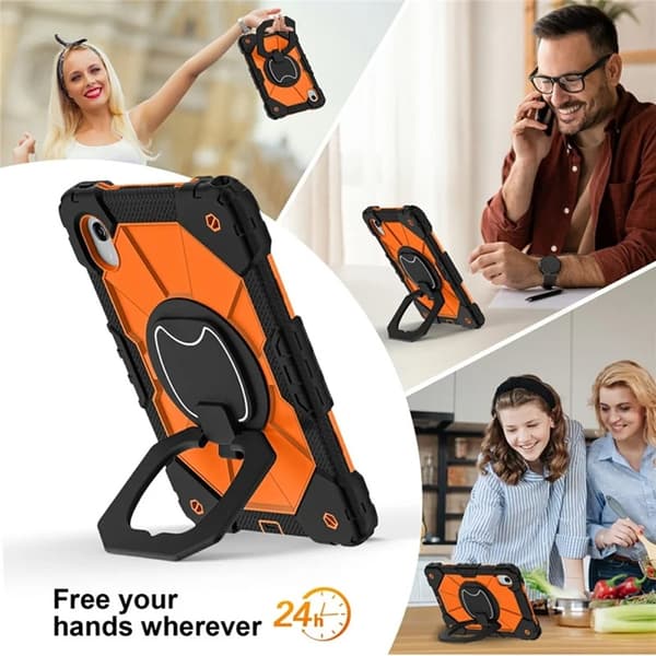 Lenovo M11/Idea Tab Mobilskal Silikon Kickstand Orange