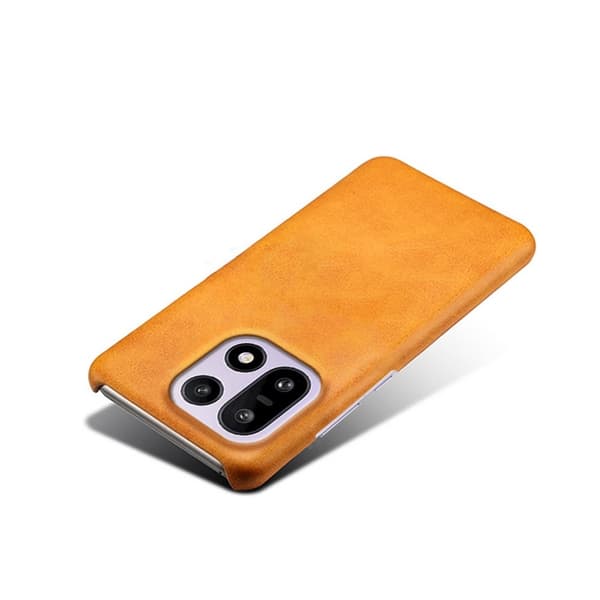 Mobilskal till OnePlus 15 5G Calf Texture PU Läder - Orange Orange