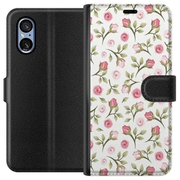 Plånboksfodral till Sony Xperia 10 VI med Blommigt