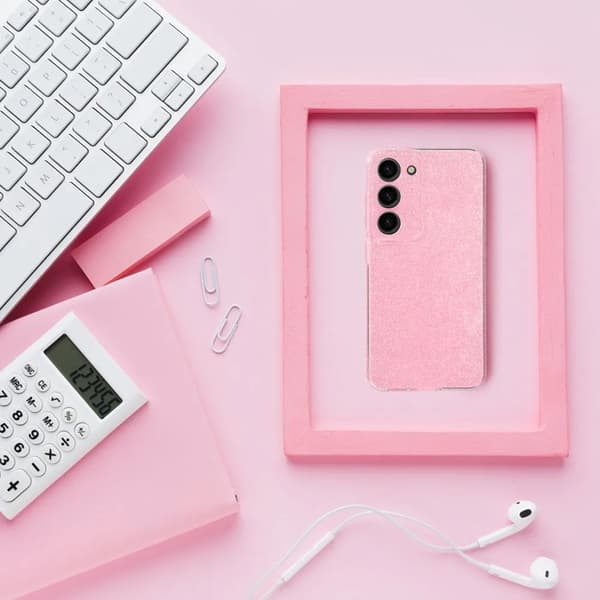 Mobilskal till Xiaomi Redmi Note 14 5G Clear 2mm Blink - Rosa Rosa