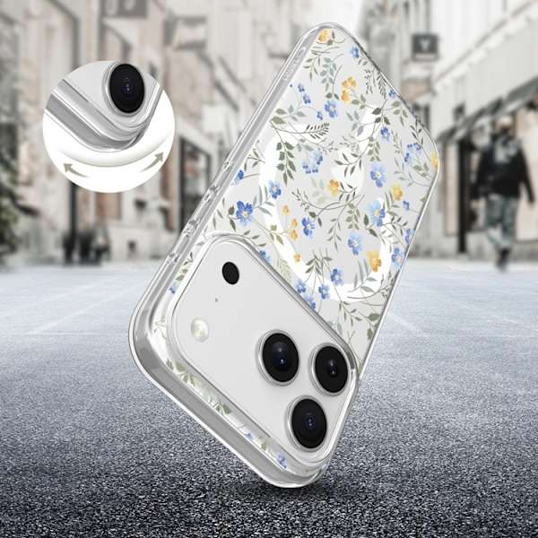 Tech-Protect Mobilskal till iPhone 17 Pro Max Magsafe Flexair - Spring Flowers