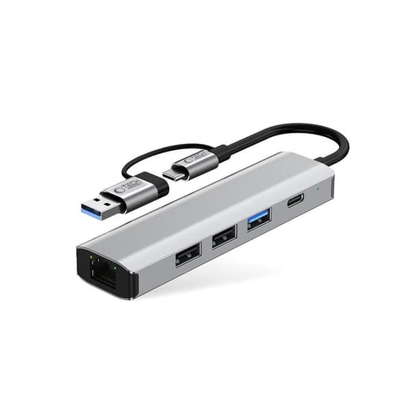 Tech-Protect HB03 5in1 Hub-adapter - Rumgrå Grå
